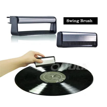 Anti-static record brush 2in1 vinyl record cleaning system