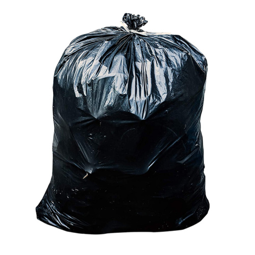 Wholesale Low Density Star-Sealed Bottom Black Trash Can Liners Bags Garbage Bags