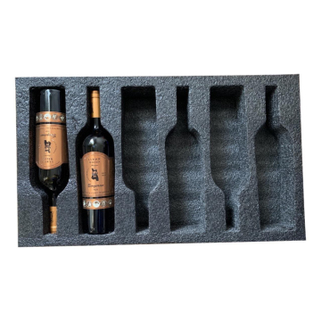 Custom Design Black Shockproof EPE Foam for Red Wine Bottle Packaging