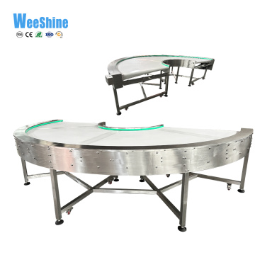 Adjustable Turning Curve Belt Conveyor with PVC Belt