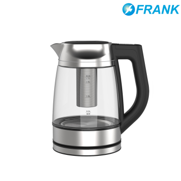 Stainless Steel Digital Glass Kettle Built in Limescale