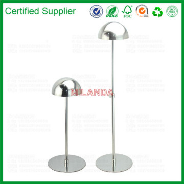 high chrome cap display rack, height adjustable (M-10462)