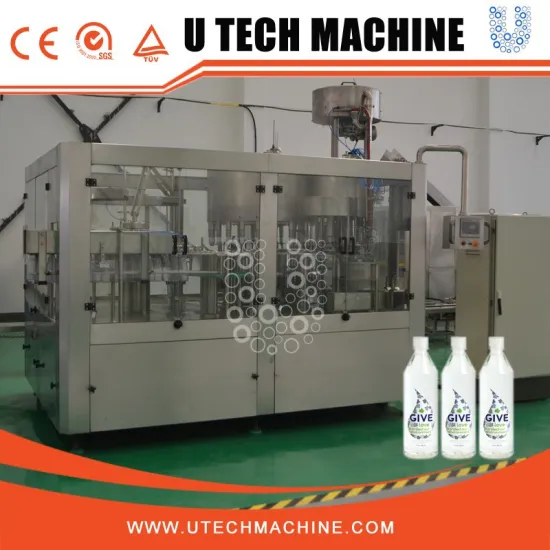 No gas water soda bottle filling machine from u tech machine in hot sale