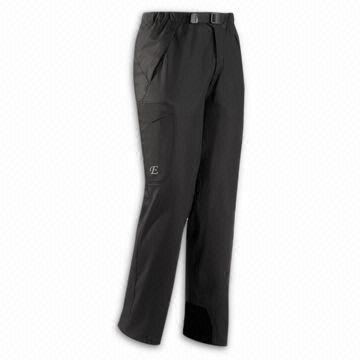 Men's Ski Pants, with Adjustable Cuff Shock Cord, Breathable, Wind- and Water-resistant