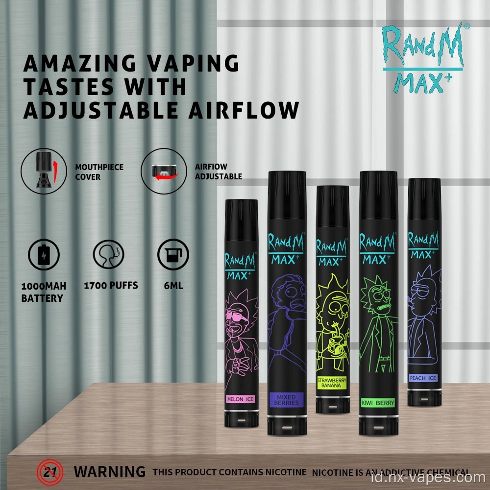 Randm max 1700 puff plus 6ml