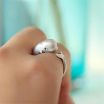 Großhandel S925 Sterling Silber Blue Eye Diamant Fettwalwalring