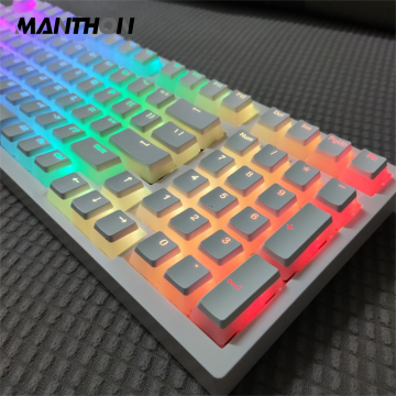 108 Keys PBT Çift Atış Puding RGB Arka Işığı