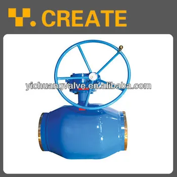 Russia Gost Worm full welded ball valve