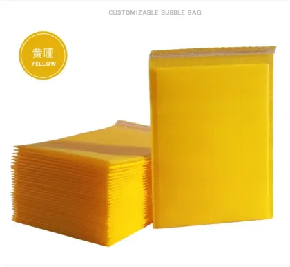 Yellow Kraft Paper Packaging Mailing Bags