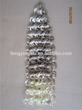 beauty fashion cheap synthetic hair extension red color