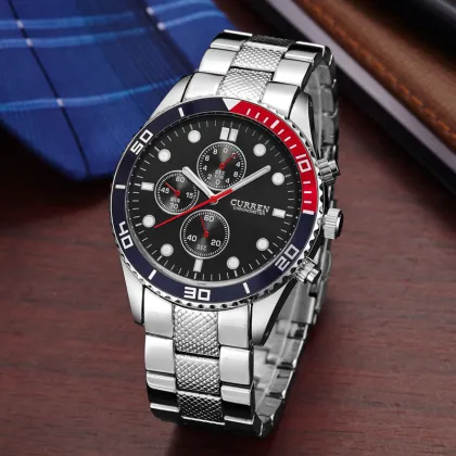 polish watch stainless steel belt quartz watch