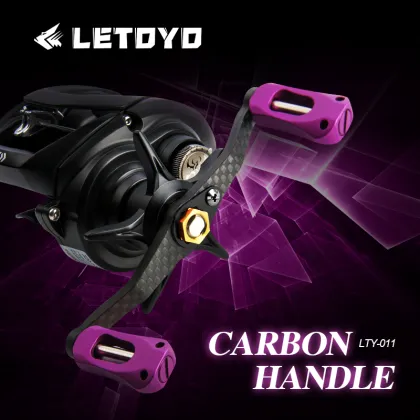 LETOYO Carbon Fiber Fishing Reel Knob Handle for Shimano Daiwa DIY Fishing Accessories