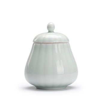 Handmade Small Ceramic Tea Jars with Sealed Lids - Porcelain Tea Storage Containers