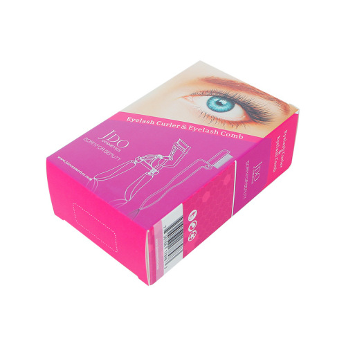 caja de maquillaje de regalo de rizador de pestañas de empaquetado cosmético personalizado