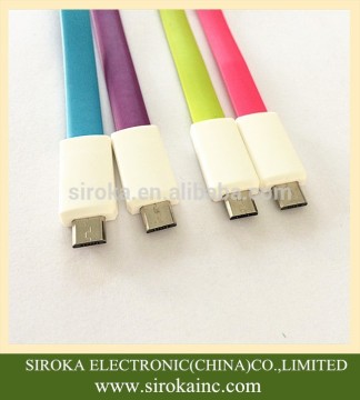 Hot selling colorful magnetic 2.0 micro charging data cable micro 5 pin transfer charger cable for HTC LG