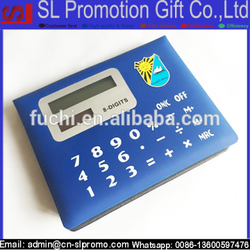 Custom Calculator Sticky Note Pad of Memo Pad In PU Leather Box