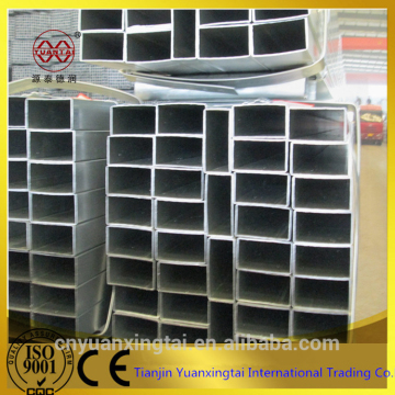Hot Dip galvanized steel rectangular / square tube / construction pipe