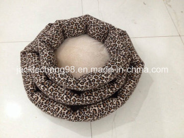 Round Shape Printed Canvas Bed for Dog