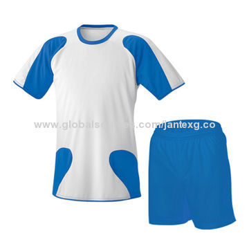 Quick Dry and Breathable Soccer Jersey, Made Of 100% Polyester Interlock 135g/m² with Wicked
