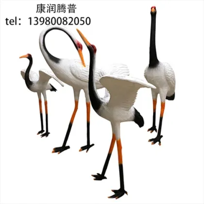 Outdoor Red-crowned Crane Landscape Lights