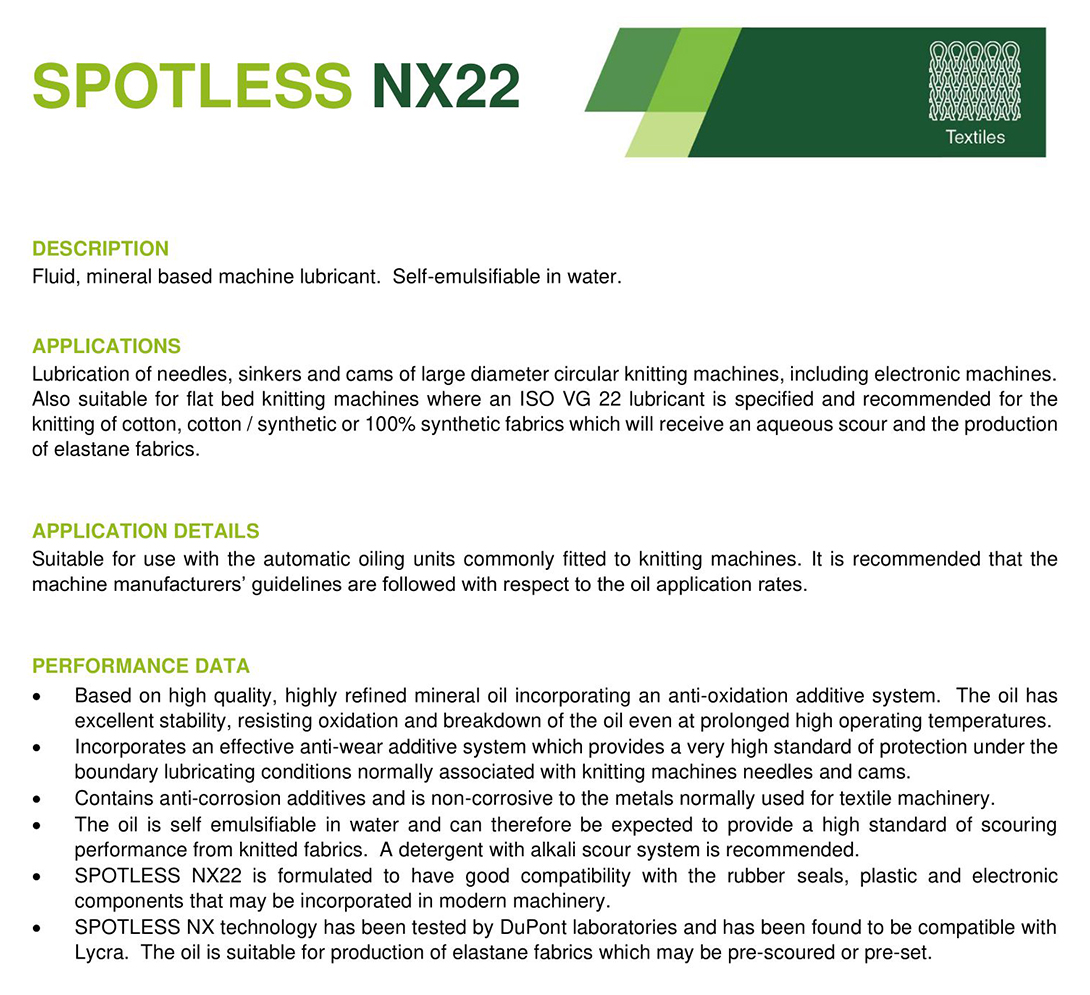 SPOTLESS_NX22_Lubricants