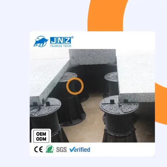 JNZ plastic screw jacks balcony terrace flooring tile pedestal adjustable pp stand