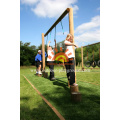 Equipo de columpio de madera Balancing HPL Playground para niños