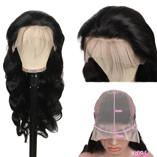 Fast Shipping 13X6 Lace Front Wig Brazilian Body Wave Virgin Human Hair Pre plucked Lace Front Human Hair Wigs For Black Women