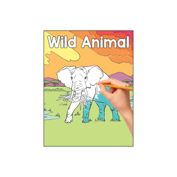 Custom Eco-Friendly Animal Coloring Book: DIY Toy with Thermal Binding for Kids