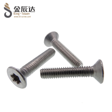 stainless material torx countersunk flat head machine screws