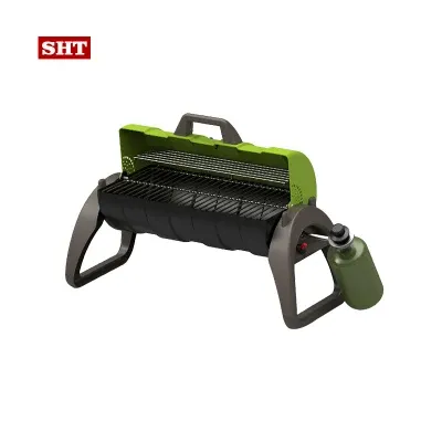 Outdoor BBQ Easily Assembled Portable Gas or Charcoal Fuel Foldable Propane Barbecue Grill