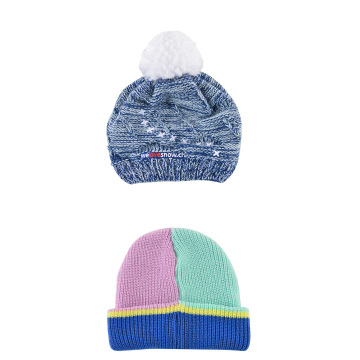 Bonnet jacquard européen et américain en hiver