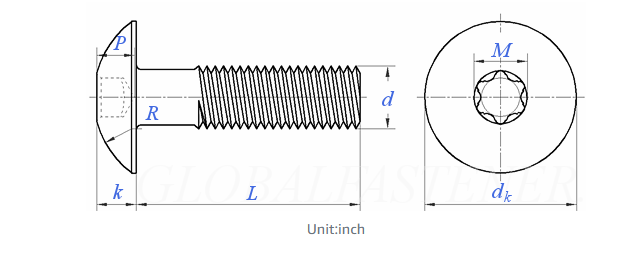 Truss Head Torx Drive Machine Screws-Carbon Steel