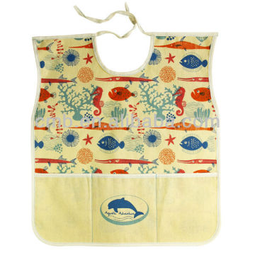 Part Disposable Plain Kids Drawing Apron
