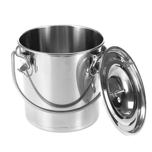 5L Electric Milking Machine Stainless Steel Milker For Farm Cows Goats Vacuum Pump Bucket 220/110V Pasture Cow Sheep Milker