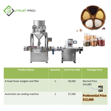 Automatic Beans Filling and Packaging Production Canning Line