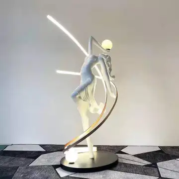 Luxury Nordic Style Resin Sculpture Floor Lamp for Home Decoration