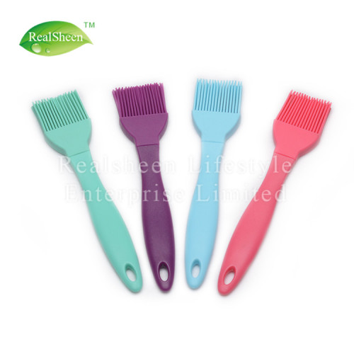 Brosse à badigeonner et à pâtisser en silicone avec manche en plastique