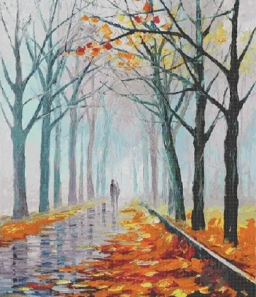 Landscape painting wall mosaic tiles