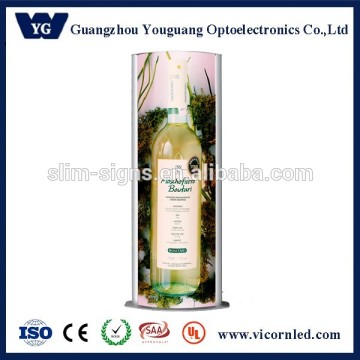 Dual sides Vertical Biconvex Light box for advertising