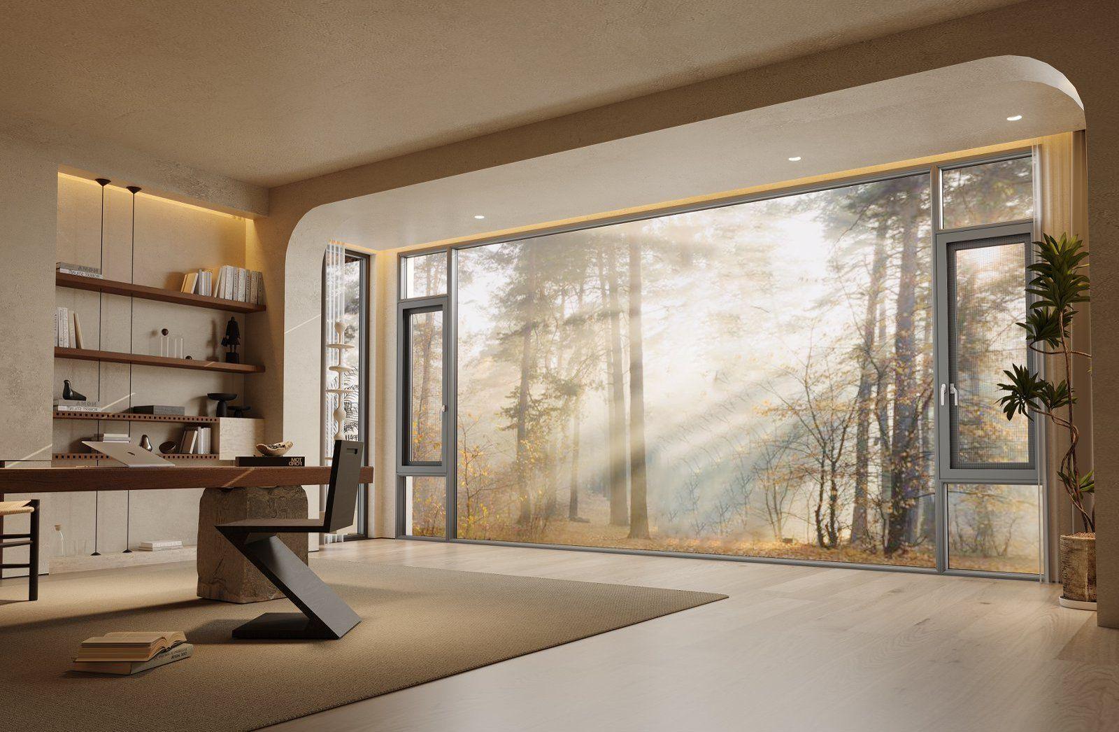 open outward window