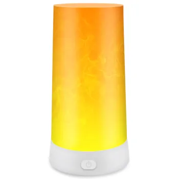 SHENPU Indoor Magnetic USB Rechargeable LED Lamp with Fire Effect Light