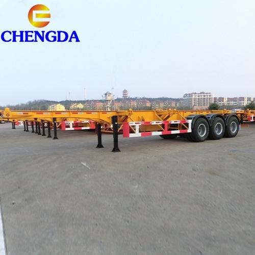 20ft 40ft Container Chassis Skeleton Semi Trailer