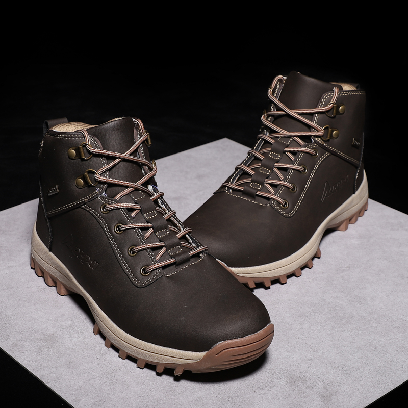 Brand Super Warm Men boots Winter Leather boots Waterproof Rubber Snow Boots work Safety shoes ankle boots For Men winter shoes