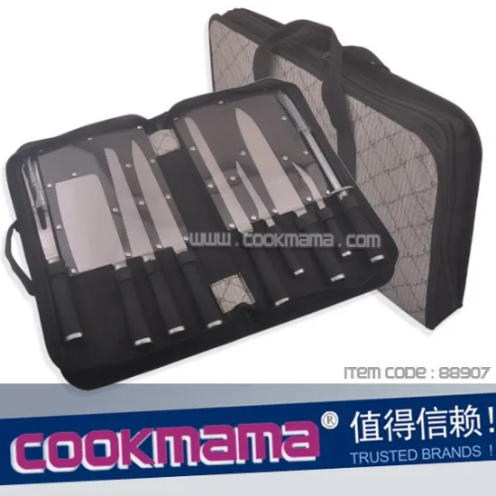 9 pcs knife set/9pcs knife set with bag,TPR coating handle knife set,2016 New Hot Selling