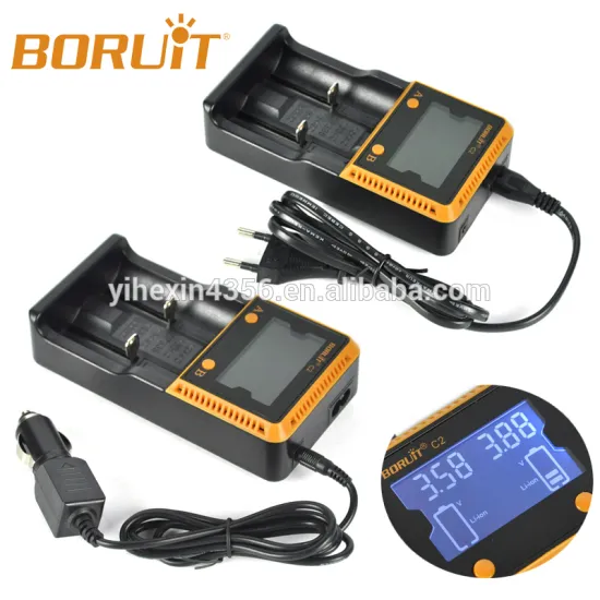 Boruit LCD Display AA AAA 26650 26350 18650 Li-on Battery Charger 3.7v