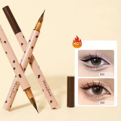 Ultra-fine Waterproof Brown Quick Dry Liquid Eyeliner Pen