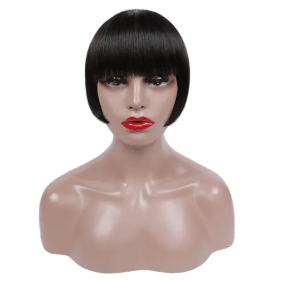 Straight Weave Texture bobo wig Short Human Hair Wig For Black Women