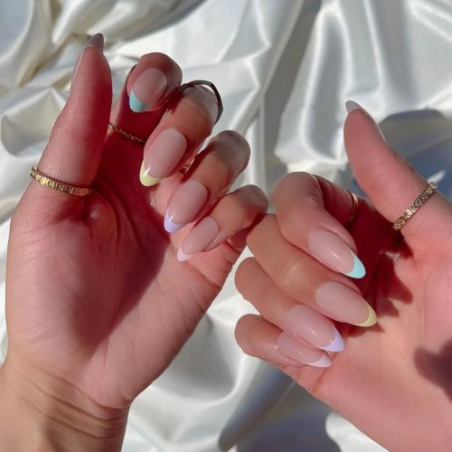 Pastel False Nails