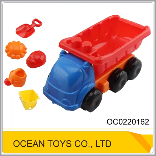 Summer beach tool play set plastic bucket truck toy OC0220162